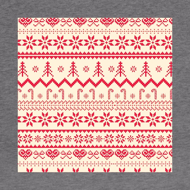 Christmas knitted pattern by Inspired-DS